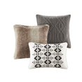thumbnail image 2 of Ensemble de Couette Jacquard en Coton Marron/Très Grand, 2 of 5