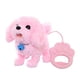 thumbnail image 1 of Juguete de perro que camina, peluche de animal simulado, regalo de cumpleaños para niños, accesorios de colores aleatorios, juguete electrónico Rosa, 1 of 7
