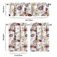thumbnail image 6 of Vintage Farmhouse Curtains 36 Inch - 3 Panel Bohemian Wildflower Set with Rustic Floral Print, Rod Pocket Kitchen Drapes, 6 of 6