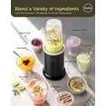 thumbnail image 3 of iCucina Smoothie Blender, 1000W Personal Blender for Shakes and Smoothies with 2 x 37oz Protable Cups and Lids, Single Serve Blenders for Ice Crushin, 3 of 9