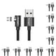 thumbnail image 3 of Sidaley Essager, Cable Micro USB para iPhone, Samsung, Android, teléfono móvil, Cable de carga rápida, Cable magnético, negro micro de 1 m 10piezas, 3 of 6