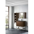 thumbnail image 4 of James Martin Vanities 31.5" Single Vanity Cabinet, Glossy White, Brushed Nickel Composite Top, 4 of 7