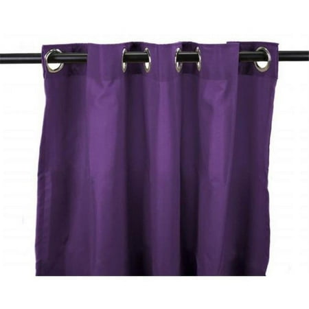 Jordan Manufacturing 3VOC5484-1853Q 84 in. Indoor & Outdoor Curtain Panel - Tangerine & White