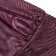 thumbnail image 5 of Gamivast Party Dresses for Women Puff Sleeve V-Neck Shiny Cocktail Dress Soft Velvet Dress Solid Metallic Loose Fit Shimmer Night Out Club Holiday Prom, 5 of 7