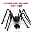 thumbnail image 4 of Araña gigante de Halloween, acina, falsa, grande y peluda, 255 cm, negra, 4 of 7