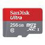SanDisk Ultra 256GB microSDXC UHS-I Flash Memory Card with Adapter