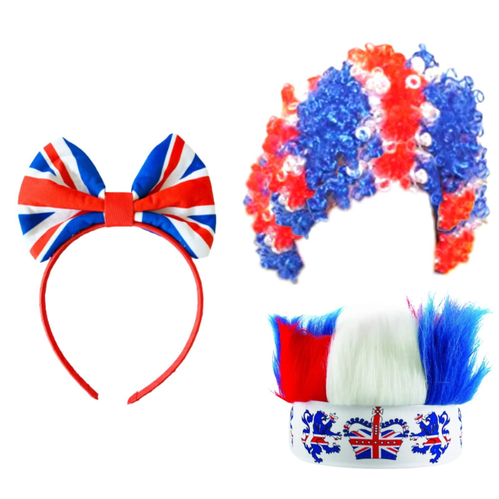 Union Jack Hair AccessoriesQueen Jubilee Decorations 2022Union Jack