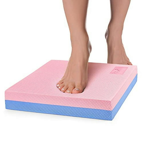 Yes4All Yoga Balance Board / Balance Foam Pad - Large (Rose quartz/ Serenity)