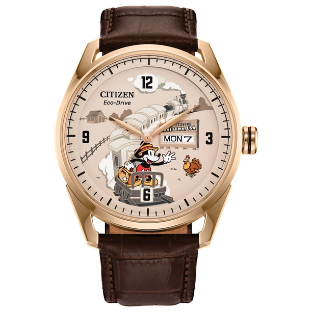 Mickeylove様確認用 Citizen Eco-Drive Men's Disney Hometown Mickey Mouse Strap Watch