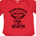 thumbnail image 4 of Inktastic Handpicked for Earth By My Oma in Heaven with Angel Wings Boys or Girls Long Sleeve Baby Bodysuit, 4 of 5