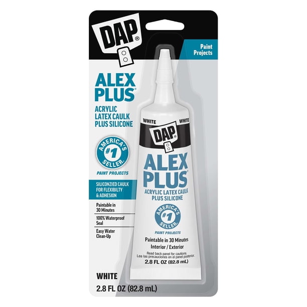 Látex acrílico Caulk DAP Alex Plus blanco 83 ml