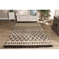 thumbnail image 1 of Wholesale Interiors Heino-Charcoal-Ivory-Rug Contemporary Handwoven Wool Area Rug, Ivory & Charcoal, 1 of 4