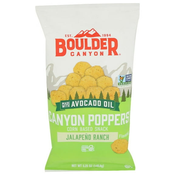 Boulder Canyon Poppers Jalapeno Ranch Cayenne (12 Pack) 5.25 oz