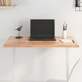 thumbnail image 1 of vidaXL Table Top Light Brown 80x40x2 cm Treated Solid Wood Oak Live Edge, 1 of 5