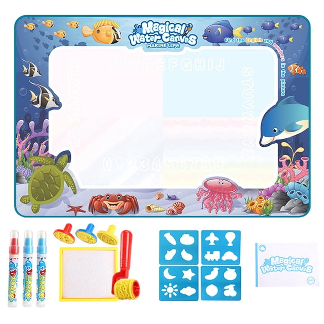 Marine Animal Water Canvas Learning Blanket Water Writing Cloth Water Water Painting Blanket 5ml