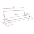 thumbnail image 2 of Convertible Folding Futon Sofa Bed 64", 2 of 2