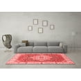 thumbnail image 3 of Ahgly Company Machine Washable Indoor Rectangle Oriental Red Modern Area Rugs, 6' x 9', 3 of 4