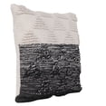 thumbnail image 4 of Laddha Home Designs Handwoven Two Tone Geometric Cotton Throw Pillow Cover - 20" - Black and White, 4 of 8