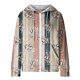 thumbnail image 4 of Puntoco Abrigo Mujer Moda Blusa Impresa Manga Larga Tops Sudadera Bolsillos Abrigo Con Capucha Liquidación Puntoco Puntoco-1, 4 of 5
