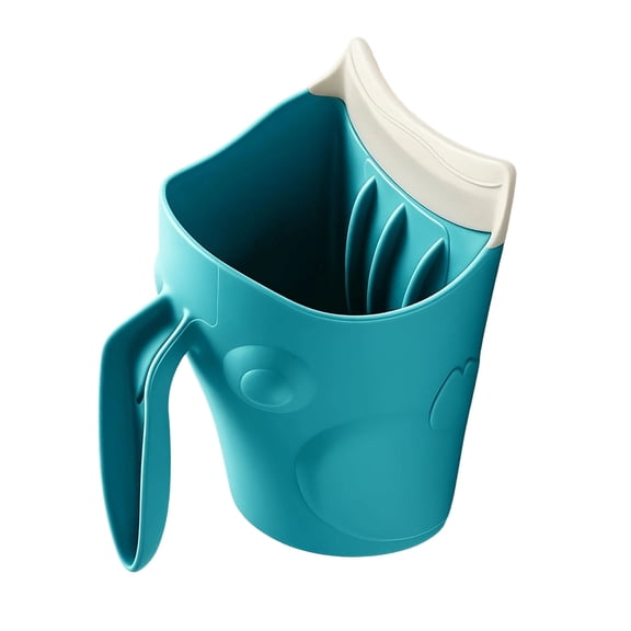 YiJuHui Cute Animal Shower Rinse Cup, Safe Hair Washing Pitcher for Bath Time, Ergonomic Handle, Soft Water Flow Design, Portable Shampoo Rinser for Home Tub