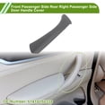 thumbnail image 2 of Cubierta de recorte de manija de panel de puerta del lado derecho trasero de Unique Bargains para BMW 325i E90 Sedan 2006-2006 No.51419150338 Gris, 2 of 6
