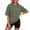 Army Green, variant on Womens Long Sleeve Tops Washed Oversized Drop Shoulder Casual Tee Soft Relaxed Fit Crew Neck T Shirts for Women Army Green L