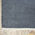 thumbnail image 2 of Rugsotic Carpets Eco-Friendly Woven Hand Woven Kilim Flat Weave Light Charcoal Solid Area Rug, 6'x9' Rectangle, Antimicrobial, 2 of 6
