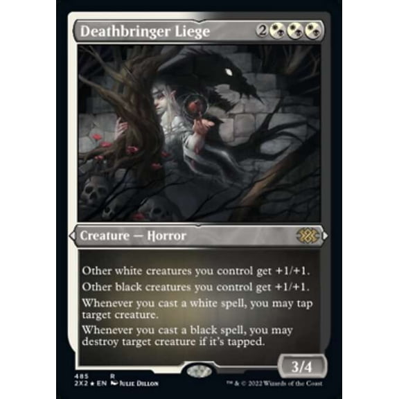 MtG Double Masters 2022 Rare Deathbringer Liege (Etched Foil-Only Cards) #485