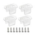 thumbnail image 1 of Unique Bargains LED Neon Mounting Clips Fixing Clamps Holder Fit 4.5 to 6mm Silicone LED Neon Strip Lighting Clear 30 Pack, 1 of 5