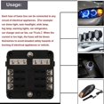 thumbnail image 4 of NUAHRHY 6 Ways Fuse Box 12V/24V Car Truck Boat Marine Bus RV Van Blade Fuse Holder Box Block Case, 4 of 9
