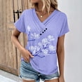 thumbnail image 1 of DPTALR Women's V-Neck Casual Short-Sleeved Spring And Summer Top, 1 of 4
