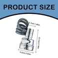 thumbnail image 3 of Pull Out Mini Faucet Filter Splash Proof Sink Faucet Extender 360°Rotating Faucet 3 Modes Water Adjustment Faucet Extension For Kitchen/Bathroom/Toddlers, 3 of 9