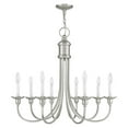 thumbnail image 4 of Beaumont Lane 8 Light Chandelier in Brushed Nickel, 4 of 8