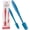 Blue, variant on Kitchen Mama WaltzGrip Platinum Silicone Jar and Can Spatula Utensil Set (Blue)