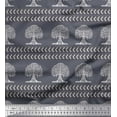thumbnail image 1 of Soimoi Satin Silk Fabric Arrow & Tree Block Printed Craft Fabric by The Yard 42 Inch Wide, 1 of 1