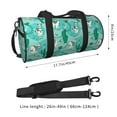 thumbnail image 4 of Fotbe Alapaca in Boho Pattern Foldable Sports Gym Bag with Wet Dry Pocket, Ultralight Travel Bag, Large Capacity Duffel Bag, Splash Proof Carry on Bag, Overnight Bag, Weekender Bag, 4 of 8