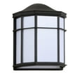 thumbnail image 5 of JONATHAN Y Henry 7.75" Outdoor Frosted Acrylic/Metal Integrated LED Wall Sconce, Black/White, 5 of 6