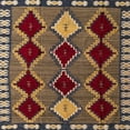 thumbnail image 1 of Ahgly Company Tapis Carrés Abstraits Rouges Abstraits, 5' Carré, 1 of 6