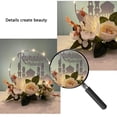 thumbnail image 4 of pstuiky Lámparas decorativas de hierro modelos a pilas lámparas de hierro con flores para dormitorio mesita de noche sala de estar comedor decoración de escritorio y regalos., 4 of 7