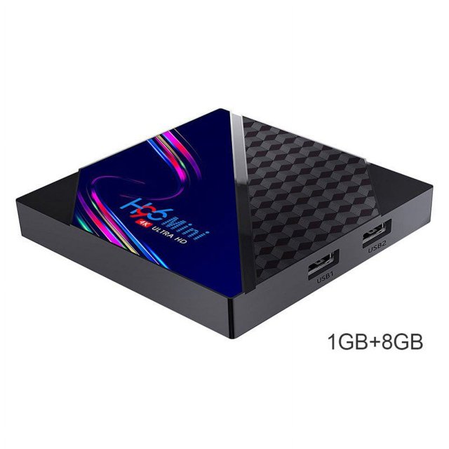 Lecteur Multimédia H96 Mini V8 Rk3228a 4k Télévision Intelligente Box avec Télécommande Réglementaire Britannique