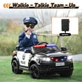 thumbnail image 4 of TOBBI-TOYS 12V Police Car Battery Powered Ride on for Kids Aged 3-6 with Remote Control, Siren, Flashing Lights, Bluetooth, Music, Spring Suspension, Black, 4 of 9