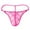 Hot Pink, variant on WZXFASHION Men's Lace Mesh Pouch G-string Thong T-back Lingerie Brief Panty Intimates Hot Pink One Size