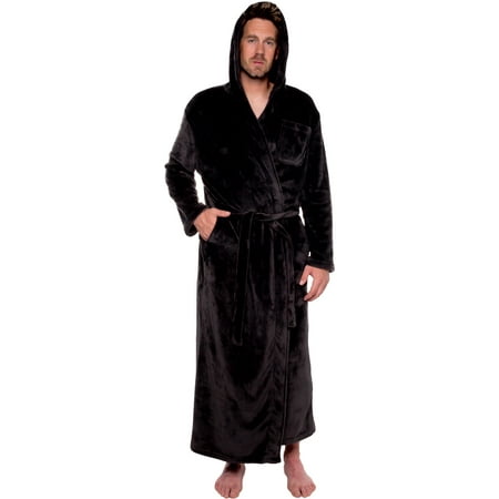 Ross Michaels Mens Hooded Full Length Big and Tall Long Bath Robe