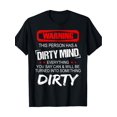 thumbnail image 1 of Camiseta de manga corta para hombre con advertencia - 220 g, 1 of 6
