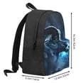 thumbnail image 3 of Zufioo Celestial Ram Night Sky Pattern Adult Backpack,Wear-resistant and Breathable Multi-pocket Backpack, Suitable for Travel, Business and Outdoor Activities, 3 of 9