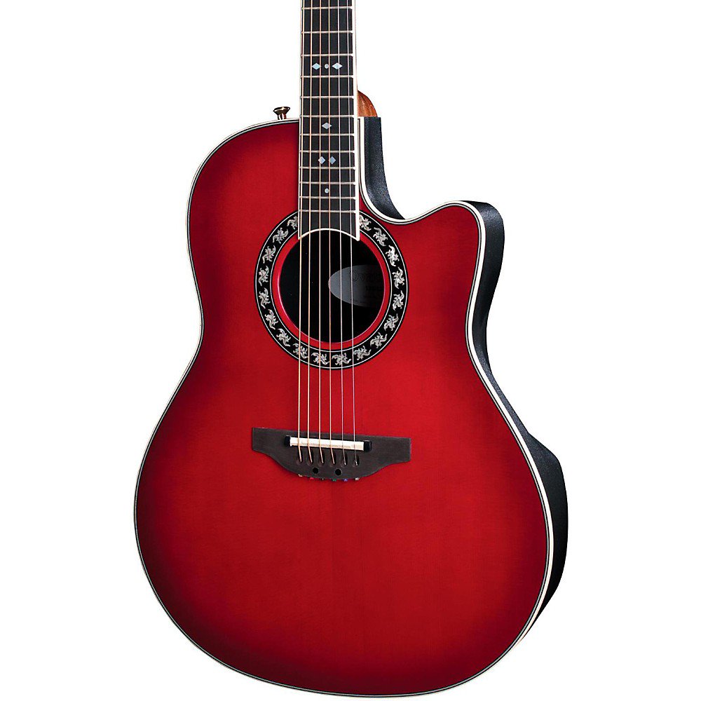 Ovation Legend 2077 AX Deep Contour AcousticElectric Guitar Cherry