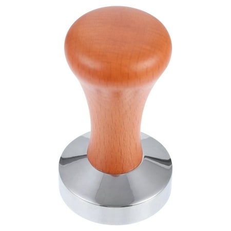 

51mm Wooden Handle Coffee Tamper Aluminum Alloy Coffee Tamping Tool Accessory