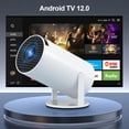 thumbnail image 3 of ORYU Proyector portatil, Mini Proyector 4k 1080p Full HD, Android 11 Bluetooth 5.1, 2.4G/5G WiFi 6, 10000 Lúmenes, para el Smartphone/PC/Laptop/PS4（con Línea de Alta Definición）, 3 of 5