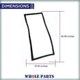 thumbnail image 2 of Whole Parts Refrigerator French Door Gasket (Black) Part # W11368721 - Replacement & Compatible with Some Amana, Jenn Air, Kenmore, Kitchen Aid, Maytag and Whirlpool Refrigerators, 2 of 8