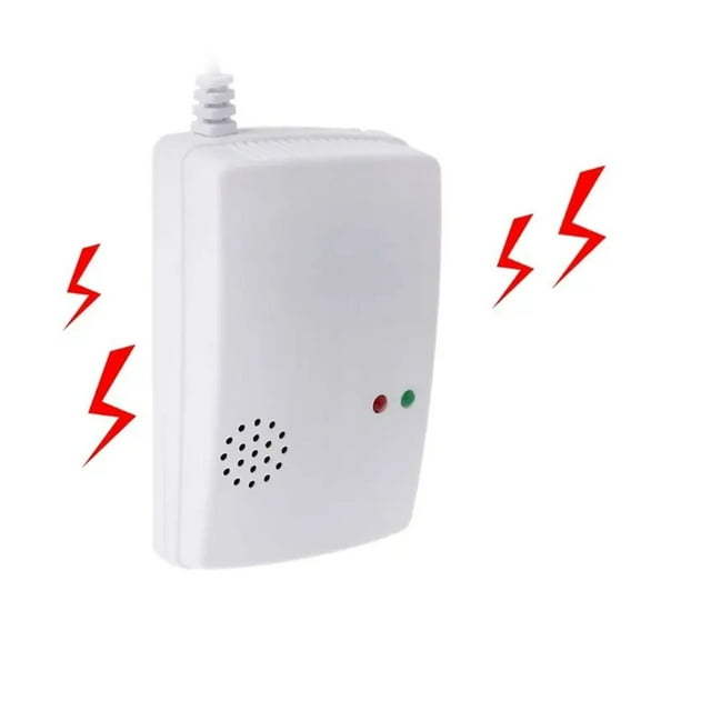 Portable Wall Mounted Gas Detector - Independent Alarm Tester for Propane & Methane Leak Security ,Easy to Use